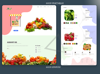 Home page - SK Market design fruits goodservices home screen homepage homepagedesign market skmarket vegetables