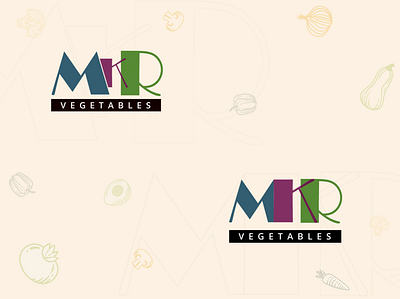 MKR Logo branding design graphic design illustration lettermark lettermarklogo logo logovegetables typography vector vegetables wordmark wordmarklogo