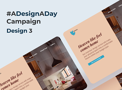 ADesignADay Campaign - Design 3 - Heavenco design figma figma design figma tutorial figmadesign hero banner hero section landingpage web design