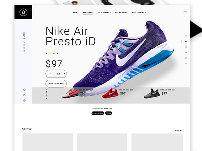 Debut UI/UX Design . Inspired by (Nike.com) debut ui ux website