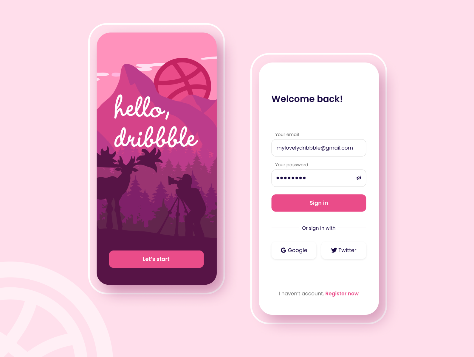 Hello Dribbble by Irina Chornii on Dribbble