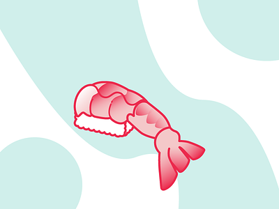 Ebi ebi food nigiri pink gradient seafood shrimp sushi
