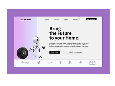 Cleanard Webpage design app art branding design icon minimal ui ux web website
