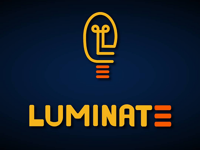 LUMINATE Logo design design logo ui ux