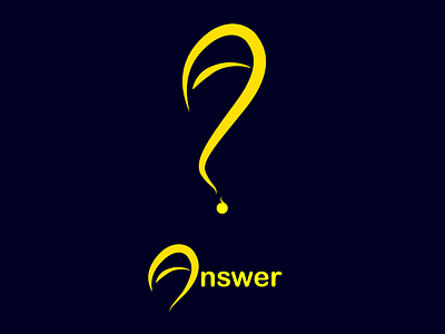 ANSWER logo answer creative design design art logo logo design ui ui design uiux ux