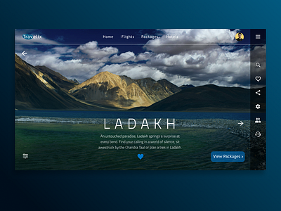 Travelix UI design