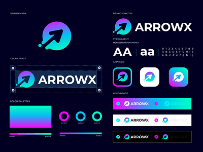 Arrowx Modern Logo Branding | Modern Crypto Trading Logo Design arrow arrow logo arrwox best logo branding branding logo design flat logo graphic design logo logo branding metavase logo minimalist logo modern logo