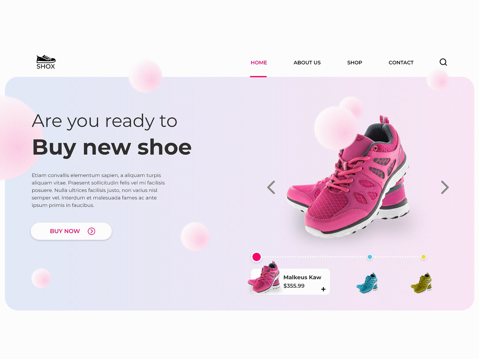 Shoe Website Modern Landing Page Design | BBS BRANDING