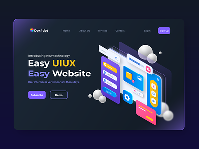 Modern Landing Page UIUX Website Design | BBS BRANDING