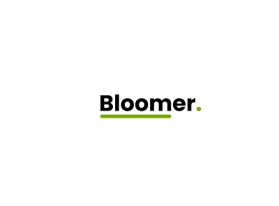 Bloomer online plant store logo branding ecommerce graphic design illustration logo modern plant plants simplistic store