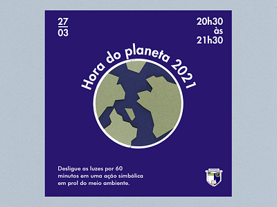 Hora do Planeta 2021 | Dom Barreto design instagram post social media
