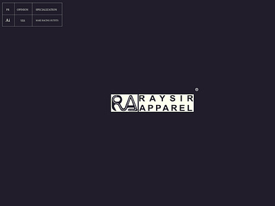 design logo for Raysir apparel
