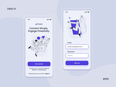 Piranix - Webinar App 001 app daily ui design figma sign up ui