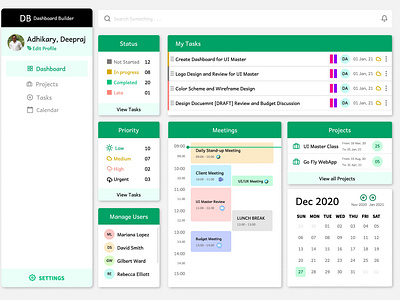 Dadhboard Builder - Project and Task Dashboard