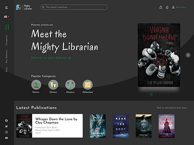 The Mighty Librarian | Landing Page