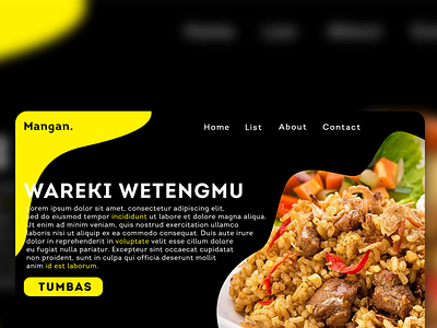 Mangan UI Web Design app design ecommerce food ui ux web
