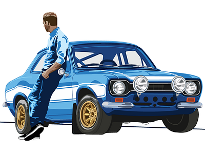 Fast & Furious Ford RS1600 Illustration