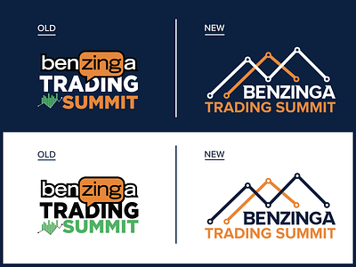 Benzinga Trading Summit Logo Redesign branding branding design design graphic design logo logo design typography vector illustration