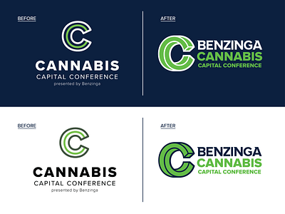 Benzinga Cannabis Capital Conference Logo Redesign branding cannabis cannabis logo clean design graphic design illustration logo logo design logodesign typography vector art vector illustration