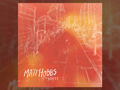 17th Street - Matt Hobbs - Album album art atlanta music hand drawn