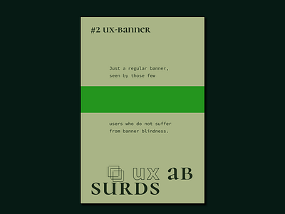 #2 ux banner - ux absurds htmlcss poster ux