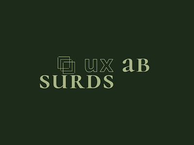 Logo | ux absurds htmlcss logo neo brutalism neo brutalist