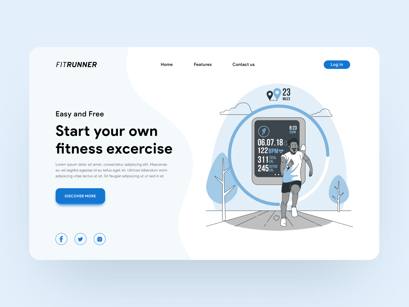 Fitness Exercise Web Design by Syahrul Hidayatullah on Dribbble