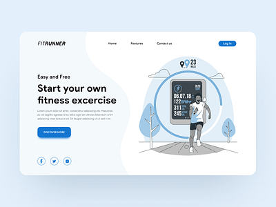 Fitness Exercise Web Design application design interaction design interface design product design ui ui design user experience user interface ux web web design website concept website design