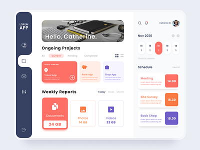 Project Manager - UI Design App Concept app design design graphic design interaction design interface design ui ui design user experience user interface