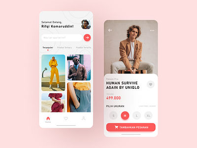 Retail Clothing Store - UI App Concepts