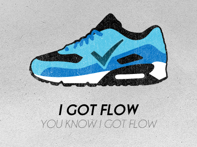 I Got Flow champagne and limousines flow liam mckay brushes metalab nike shoes sneakers