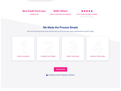 New Payoff Home Page by Barton Welt for Happy Money on Dribbble