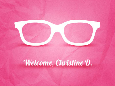 Welcome Christine D.