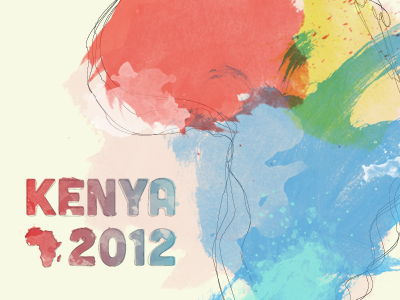 Going to Kenya! africa kenya scribble travel watercolor
