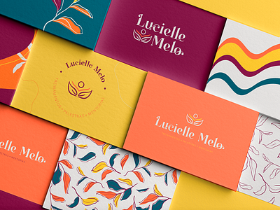 Brand Identity - Lucielle Melo animate brand branding branding design colorfull design extroverted happy illustration logo people management personal brand personal branding visual identity