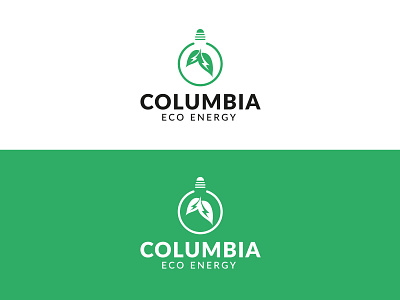 COLUMBIA ECO ENERGY LOGO DESIGN abstract logo brand identity branding design bulb logo creative logo eco friendly eco logo graphic design green light green logo logo branding logo design logo designer logo mark logofolio minimalist logo modern logo simple logo