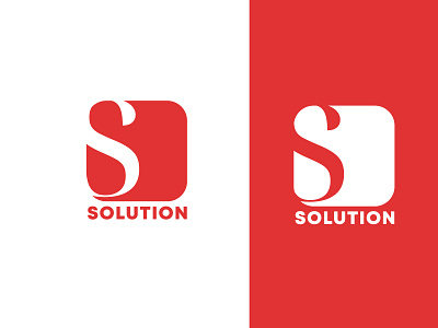 Solution abstract logo design