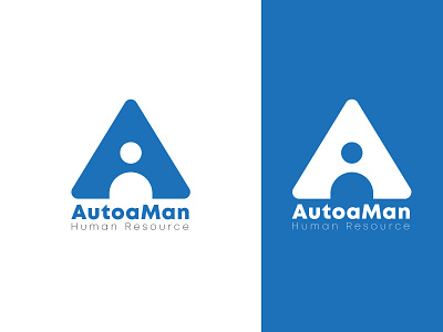 AutoaMan Human Resource A letter logo mark a letter a letter logo a logo abstract apps logo blue logo brand identity graphic design human logomark human logomark logo branding logo design logo designer logo mark logodesign logofolio logos logotype minimalist logo simple logo