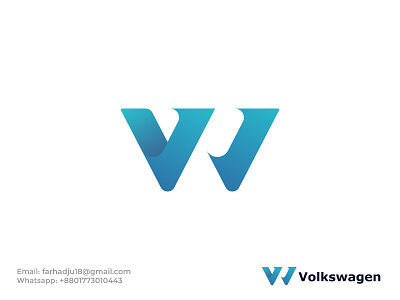 VW letter logomark