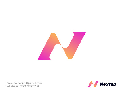 N letter logomark Nextep