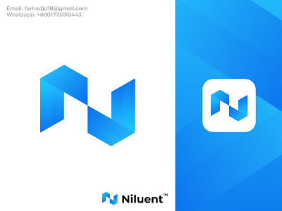N letter logomark design