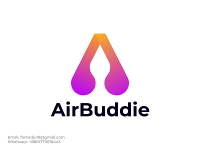 A logomark Airbuddie a letter logo a lettermark a logo a logo mark a logomark a logotype best a logomark branding business logo logo logo branding logo designer logo mark logo trends logodesign logofolio logoideas minimalist logo modern logo professional logo