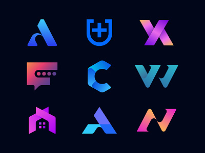 Modern unique creative logomark collection