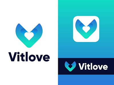 V+Love logo mark