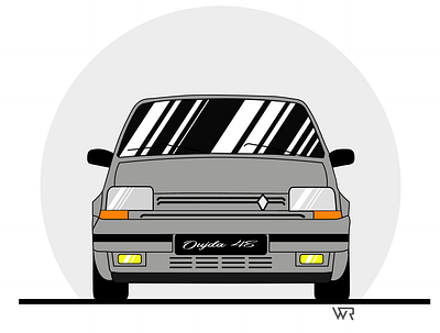 Renault Super 5 Vector adobe illustrator artwork cars design digitalart graphic design illustration