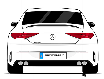 Mercedes-Benz Cla 220 d Illustration adobe illustrator artwork cars cla220d design digitalart graphic design illustration mercedes benz vector car