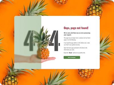 404 - Page not found 008 challenge daily daily ui dailyui design ui web