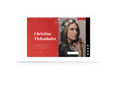 Miss Austria branding design typography ui web website