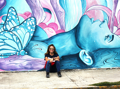El Sueño de la Tlanchana art artist artwork illustration mural mural design muralist procreate streetart streetartist