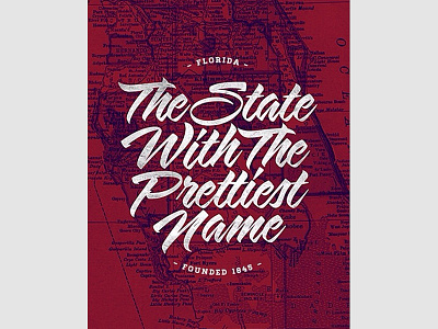 FLORIDA Poster design florida maps miami poem poetry poster type typography